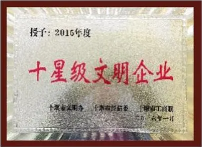 十星级文明企业