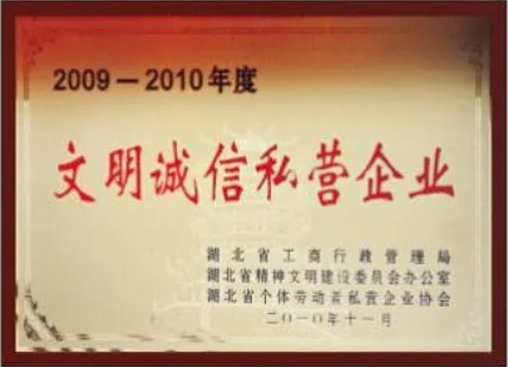 文明诚信私营企业